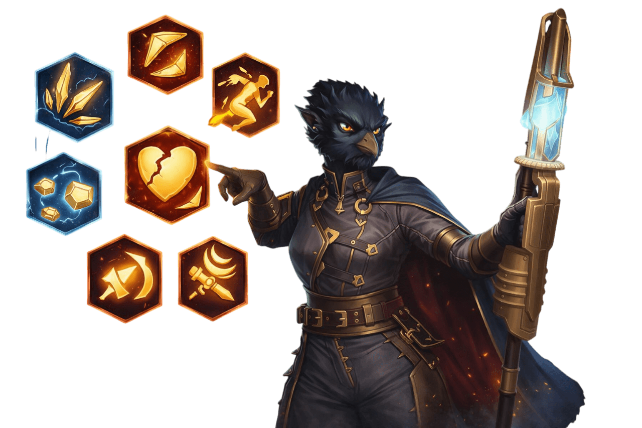 Crystalfall Skills List